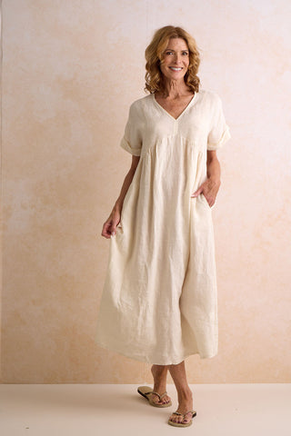 Linnen Dress Sand