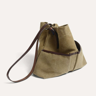 Pouch Gombe Kaki US Stonewashed