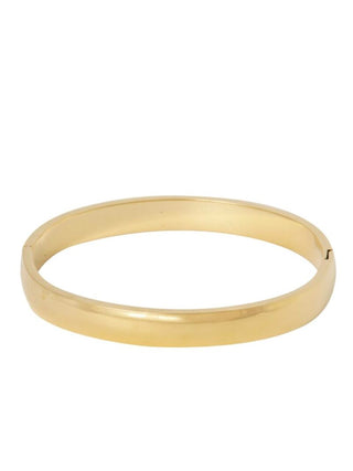 Brede ovale bangle met handig kliksysteem