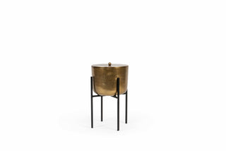 Outdoor Candle met deksel BRASS