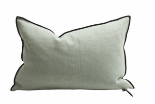 Kussen - Lin Stone Washed - Sauge