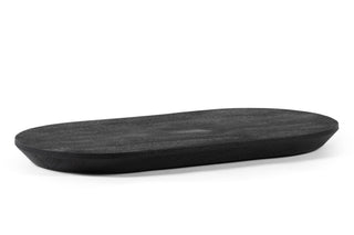 Ovale Plank Wood mat black