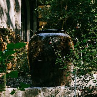 Dark glazed Chinese wine Jar c1900