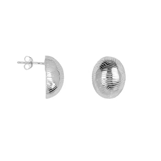 Oval fine rib stud