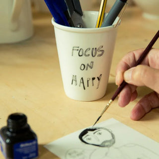 Beker met zalige teksten