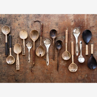 MangoHout Serveerlepel Set