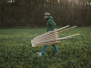Chaise longue en bois