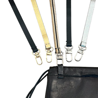 String Micro Pouch with Foam Black