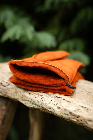 Handschoenen Daim Warm Orange