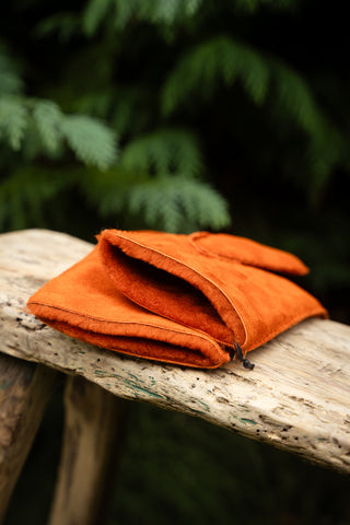 Handschoenen Daim Warm Orange