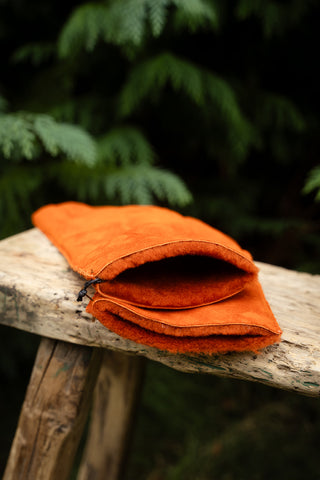 Handschoenen Daim Warm Orange