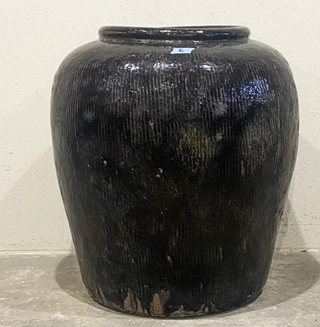 Dark glazed Chinese wine Jar c1900