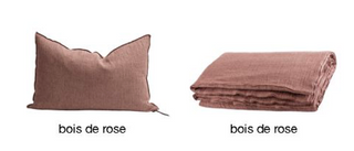 Kussen Bois De Rose - Crépon de Lin Lavé