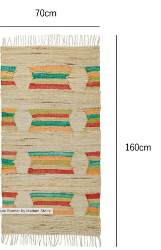 Handgeweven Jute Loper