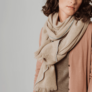 Cashmere Sjaal Beige