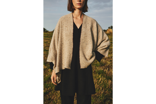 Poncho granito camel