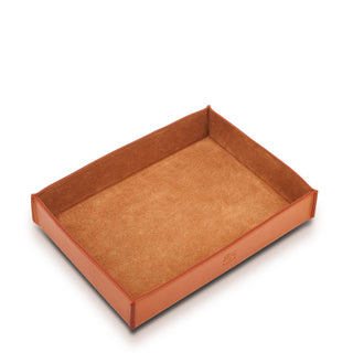 Lederen tray Caramel