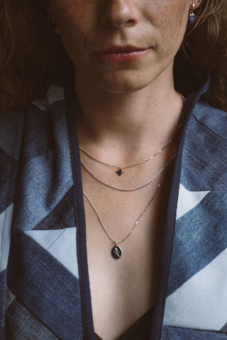 VOICE ketting Silver - Gold Plated