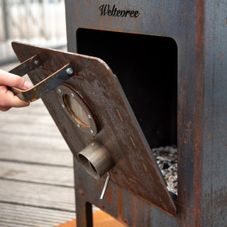 Deur outdooroven
