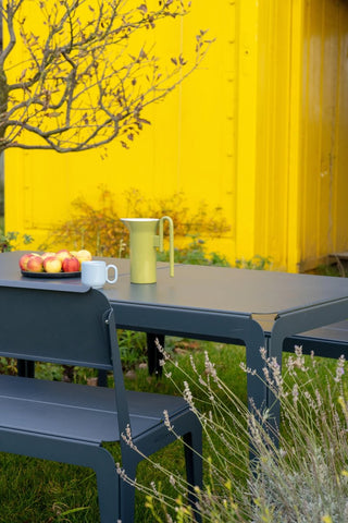 Bended Bench with Backrest
