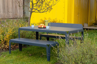 Bended Bench with Backrest