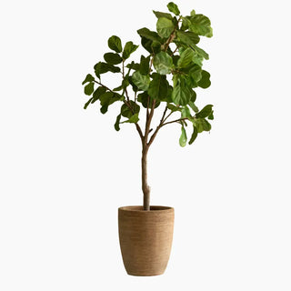 Pot de fleurs ovale d'extérieur Saya - Lot de 2