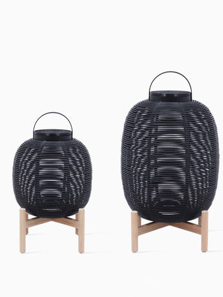 Tika Lantern Teak Base