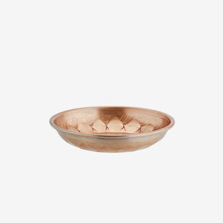 Hand hammered aluminium tray copper