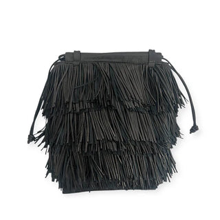 String Micro Fringes Black