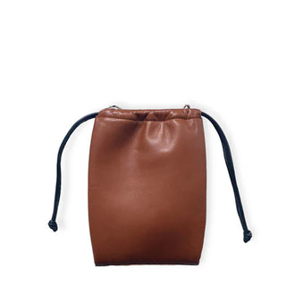 String Micro Pouch with Foam Tan