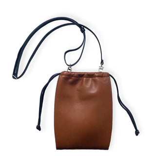 String Micro Pouch with Foam Tan