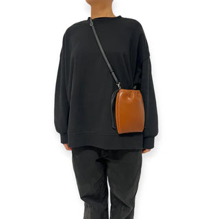 String Micro Pouch with Foam Tan