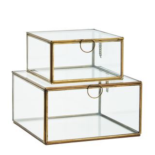 Glazen opbergbox