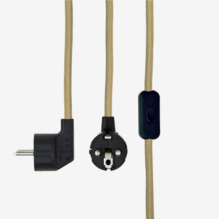 Enamel tafellamp kaki