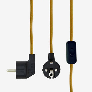 Enamel Tafellamp Dark Mustard