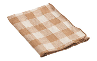 Serviette vintage vichy Terracotta
