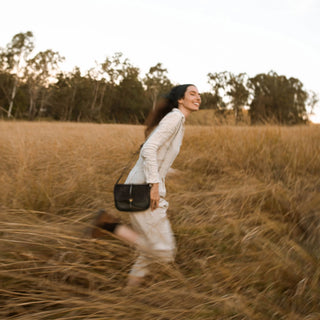 Sac Postier Pastis Black