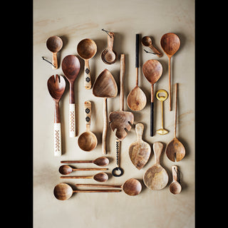 Wooden salad set sfeerbeeld