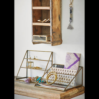 Glazen organizer L