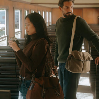 Musette Business Bag - Kaki Stonewashed