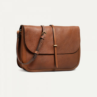 Pastel Postman bag Amber Brown