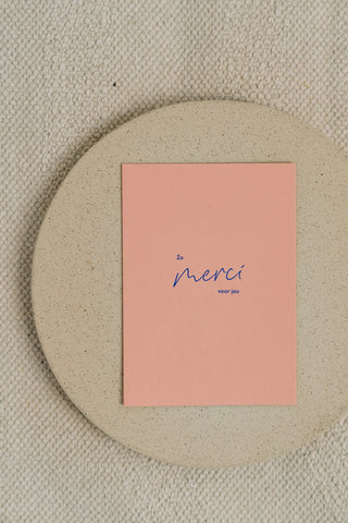 Woordkaart - Zo Merci voor jou